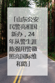 山东公安民警亮相国新办，24年从警生涯陈强用警徽照亮国际维和路