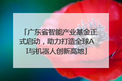 广东省智能产业基金正式启动，助力打造全球AI与机器人创新高地