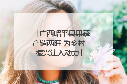 广西昭平县果蔬产销两旺 为乡村振兴注入动力