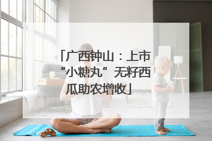 广西钟山：上市“小糖丸”无籽西瓜助农增收