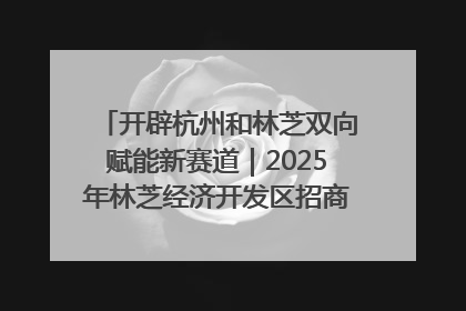 开辟杭州和林芝双向赋能新赛道｜2025年林芝经济开发区招商引资（杭州）推介展销活动在杭举办