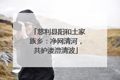 慈利县阳和土家族乡：净网清河，共护溇澧清波