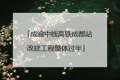 成渝中线高铁成都站改建工程整体过半