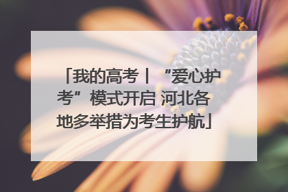 我的高考丨“爱心护考”模式开启 河北各地多举措为考生护航