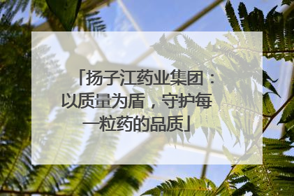 扬子江药业集团：以质量为盾，守护每一粒药的品质