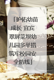 护佑幼苗成长 宜宾翠屏菜坝幼儿园多举措筑牢校园安全防线