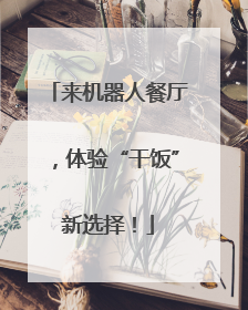 来机器人餐厅，体验“干饭”新选择！