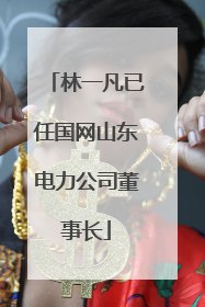 林一凡已任国网山东电力公司董事长