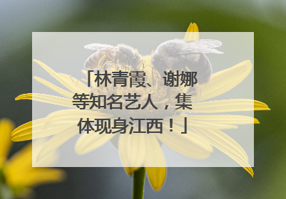 林青霞、谢娜等知名艺人，集体现身江西！