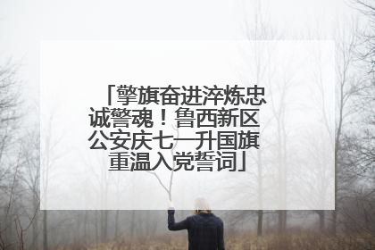 擎旗奋进淬炼忠诚警魂！鲁西新区公安庆七一升国旗 重温入党誓词