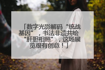 数字光影解码“统战基因”，书法非遗共绘“肝胆相照”，这场展览很有创意！