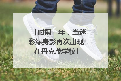 时隔一年，当迷彩绿身影再次出现在丹克茂学校