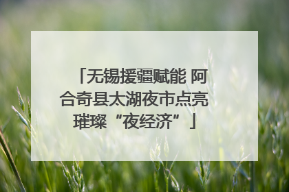 无锡援疆赋能 阿合奇县太湖夜市点亮璀璨“夜经济”