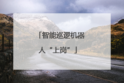 智能巡逻机器人“上岗”