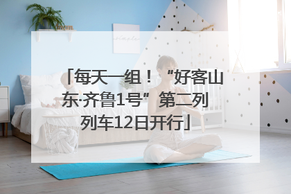 每天一组！“好客山东·齐鲁1号”第二列列车12日开行