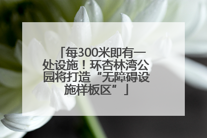 每300米即有一处设施！环杏林湾公园将打造“无障碍设施样板区”