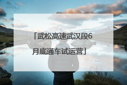 武松高速武汉段6月底通车试运营