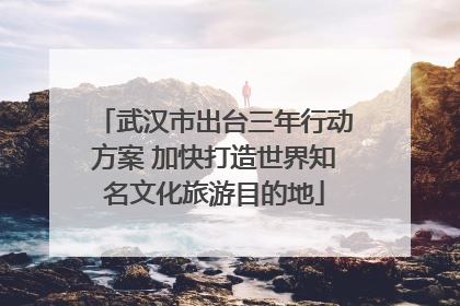 武汉市出台三年行动方案 加快打造世界知名文化旅游目的地