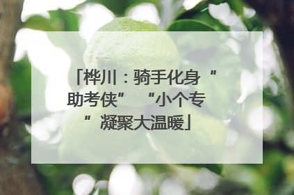 桦川：骑手化身“助考侠” “小个专”凝聚大温暖