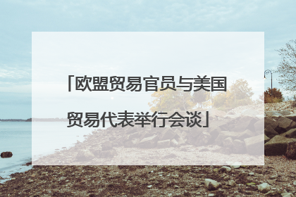 欧盟贸易官员与美国贸易代表举行会谈