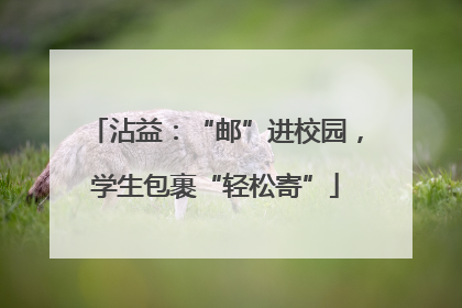 沾益：“邮”进校园，学生包裹“轻松寄”