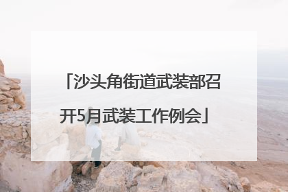 沙头角街道武装部召开5月武装工作例会