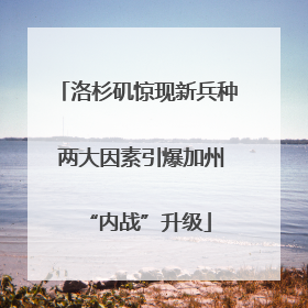 洛杉矶惊现新兵种 两大因素引爆加州“内战”升级