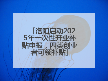 洛阳启动2025年一次性开业补贴申报，四类创业者可领补贴