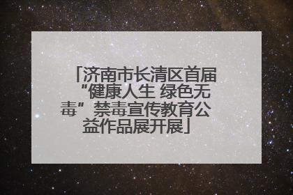 济南市长清区首届“健康人生 绿色无毒”禁毒宣传教育公益作品展开展