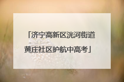 济宁高新区洸河街道黄庄社区护航中高考