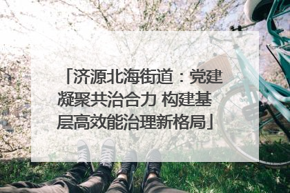 济源北海街道：党建凝聚共治合力 构建基层高效能治理新格局