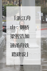 浙江舟山：钢桥梁智造加速甬舟铁路建设