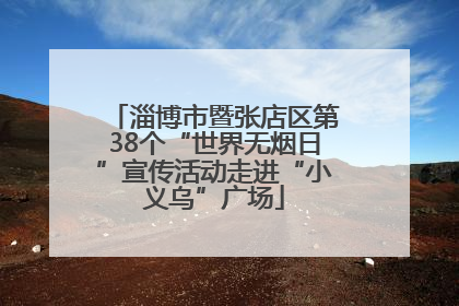 淄博市暨张店区第38个“世界无烟日”宣传活动走进“小义乌”广场