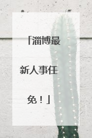 淄博最新人事任免！
