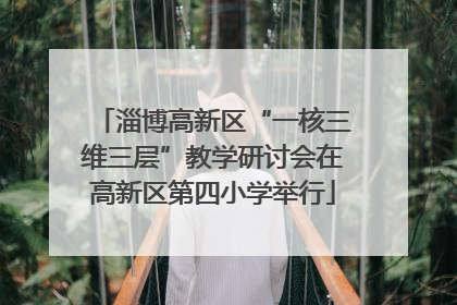 淄博高新区“一核三维三层”教学研讨会在高新区第四小学举行