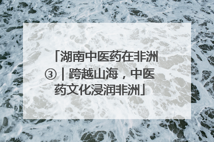 湖南中医药在非洲③｜跨越山海，中医药文化浸润非洲