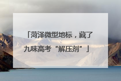 菏泽微型地标，藏了九味高考“解压剂”