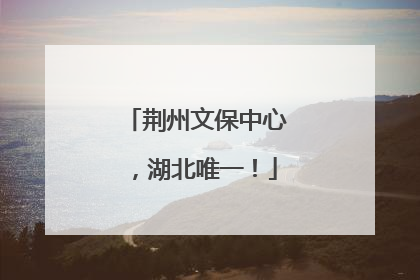 荆州文保中心，湖北唯一！