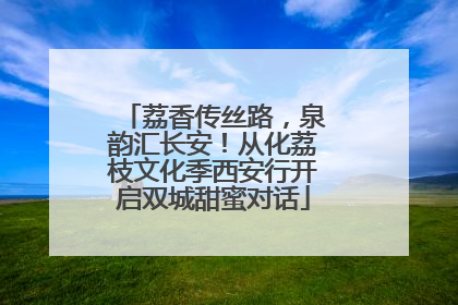荔香传丝路，泉韵汇长安！从化荔枝文化季西安行开启双城甜蜜对话