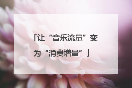 让“音乐流量”变为“消费增量”