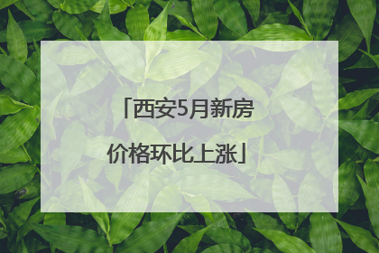 西安5月新房价格环比上涨