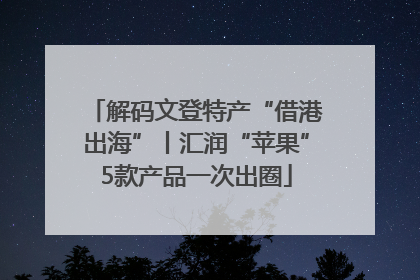解码文登特产“借港出海”丨汇润“苹果”5款产品一次出圈