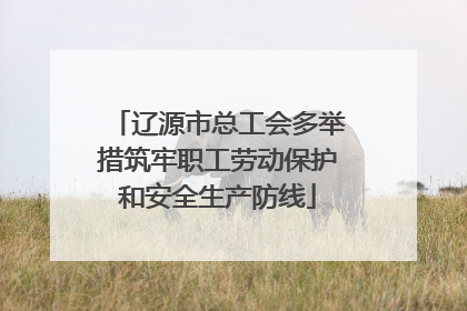 辽源市总工会多举措筑牢职工劳动保护和安全生产防线
