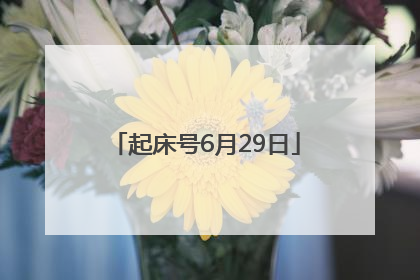 起床号6月29日