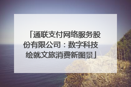 通联支付网络服务股份有限公司：数字科技绘就文旅消费新图景