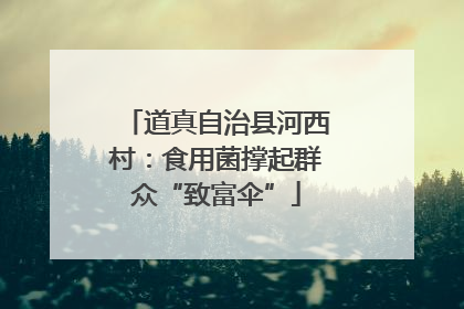 道真自治县河西村：食用菌撑起群众“致富伞”