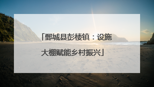 鄄城县彭楼镇：设施大棚赋能乡村振兴