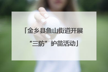 金乡县鱼山街道开展“三防”护苗活动