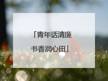 青年话清廉 书香润心田