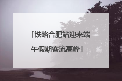铁路合肥站迎来端午假期客流高峰